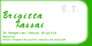 brigitta kassai business card